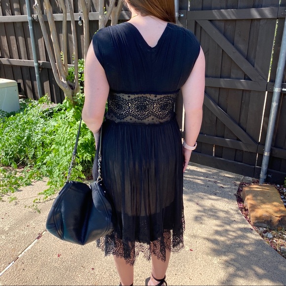 Max Studio 100% Silk Cocktail Dress in Black - Picture 4 of 13